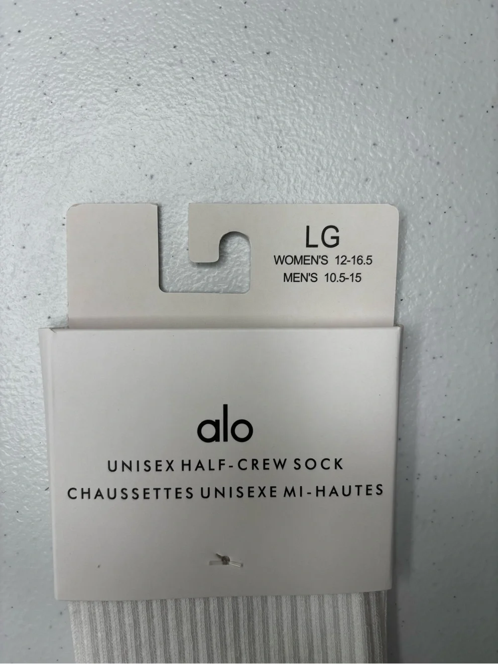 ALO Yoga Five Pack Half-Crew Socks in Purple, White, Light Blue, Pink,and Maroon